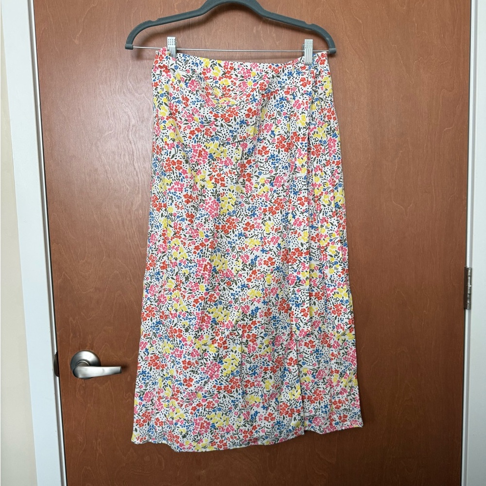 Floral Print Wrap Skirt 6